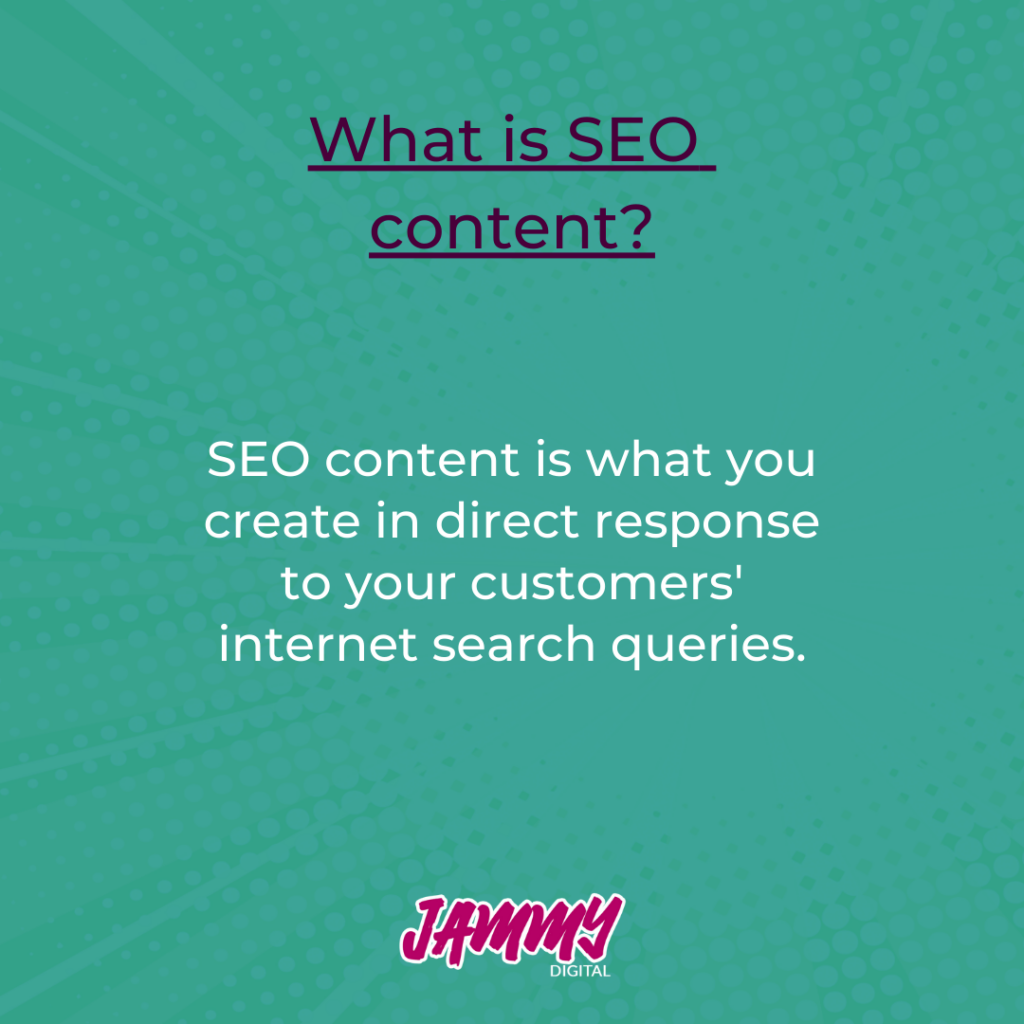 What is SEO content - a definition